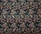 Black-Green-Multi Cotton Blend Floral Tapestry Woven Fabric By the Yard